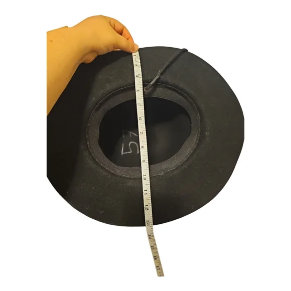 Greenpacha Black Wool Felt Hat with Feather Accent – NWOT - Picture 7 of 9